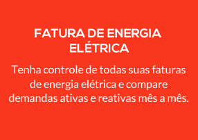 FATURA DE ENERGIA ELÉTRICA Tenha controle de todas suas faturas de energia elétrica e compare demandas ativas e reativas mês a mês. 