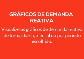 GRÁFICOS DE DEMANDA REATIVA Visualize os gráficos de demanda reativa de forma diária, mensal ou por período escolhido 
